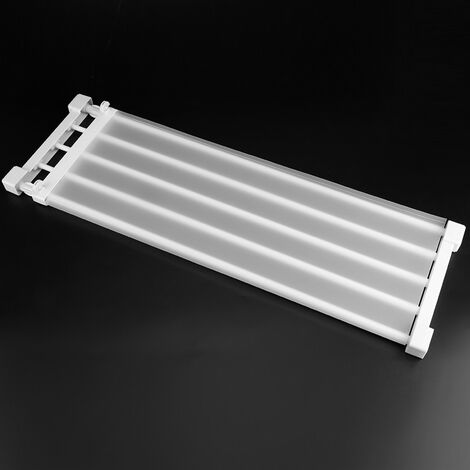 Étagère Extensible Réglable MUYCO – Séparateur Garde-robe, Placard, Cuisine – Blanc, Sans Perçage