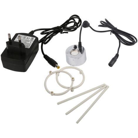 Brumisateur USB 5V Avec LED Colorée - Pour Fontaines, étangs, Décorations Intérieures Et Extérieures (blanc)