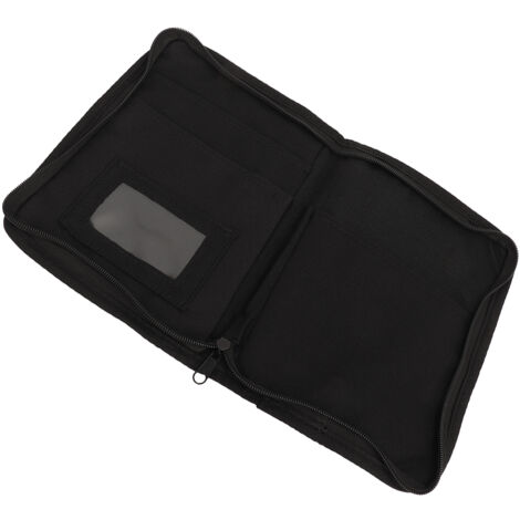 Porte-documents Voiture A5 UOCAI - Tissu Oxford - Compartiments Cartes, Permis - Pour Boîte à Gants - 24x17,5 Cm