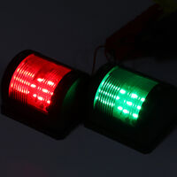 Feux De Navigation LED Aramox - Paire Rouge Et Vert 3W Pour Bateaux Et Yachts