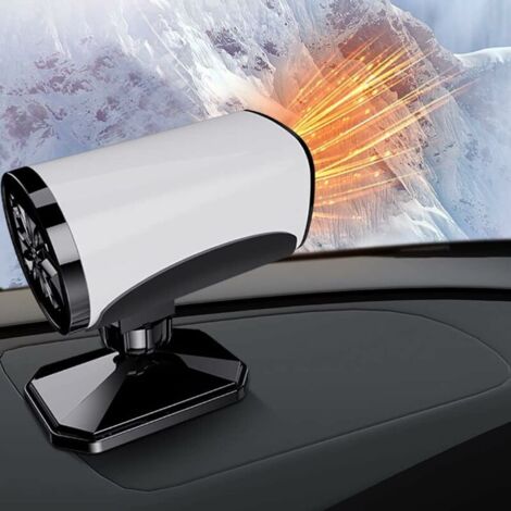 Chauffage Voiture 12V 200W – Dégivrage Rapide Pare-brise + Ventilation, Rotation 360°