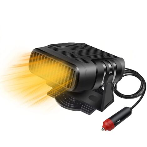 Chauffage Ventilateur De Voiture 12V 200W | 2 En 1 Chauffage & Ventilation | Dégivrage Pare-brise | Câble 1.8 M