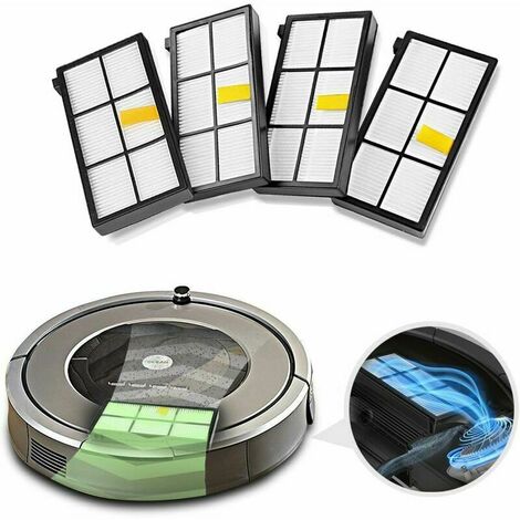 Accessoires Remplaçant kit pour iRobot Roomba série 800 900 Pièces de rechange pour Roomba，Kit Pièces accessoires pour iRobot Roomba serie 800 850 851 860 865 866 870 890 891 896 900 960 966 980 ect
