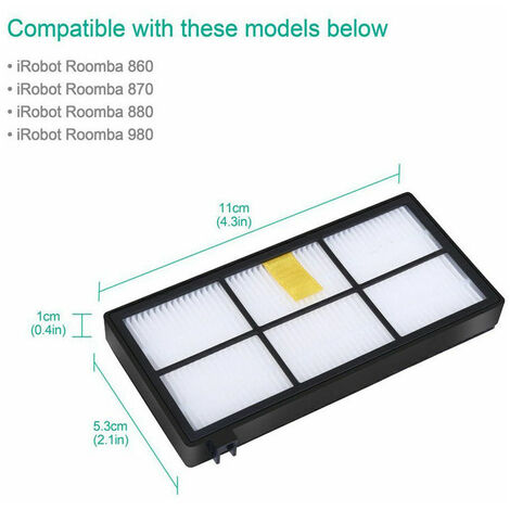 Remplaçant Brosse Kit Pièces accessoires pour iRobot Roomba serie 800 850 860 865 866 870 871 876 880 885 886 890 891 896 900 960 966 980 ect，Kit de pièces de rechange pour roomba (kit Roomba 800 900)