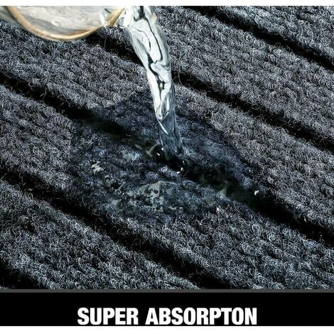 Tapis Cuisine Antidérapant 50x150cm, apis de cuisine avec patins en caoutchouc, Absorbant Tapis de Passage pour Cuisine, Salle à Manger, Salon - Gris