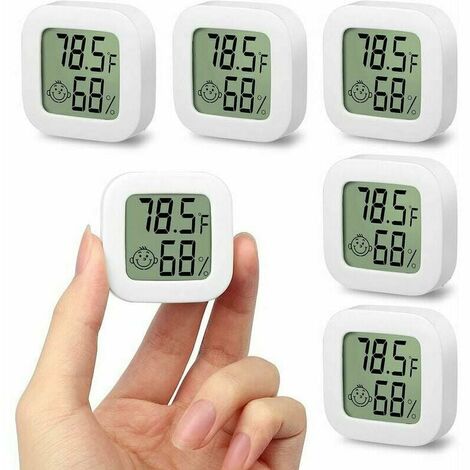 Thermomètre LCD Digital Température Humidité et Alarme - Chambre de Bébé  avec Rétro-éclairage