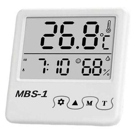 Thermomètre numérique hygromètre température humidité mètre réveil touche  tactile avec rétro-éclairage – acheter aux petits prix dans la boutique en