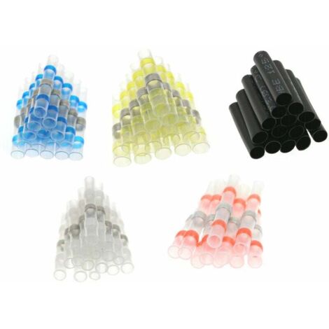 50pcs Cosses Electriques Souder Gaine Thermorétractable Terminaux 