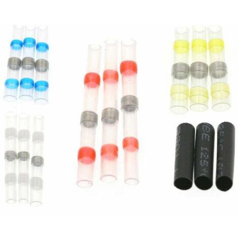 50pcs Cosses Electriques Souder Gaine Thermorétractable Terminaux 