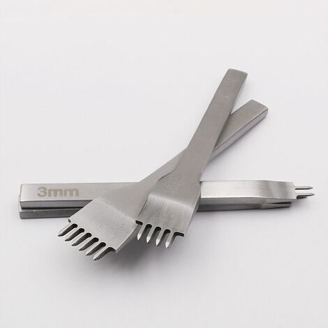 Kit Outils Perforatrice 4 Pcs DIY Cuir Kit Outils Perforatrice pour  Artisanat du Cuir Griffe (4mm),Yeurié