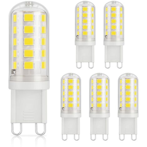 Ampoules LED G9, 3W Equivalent 30W Halogène Lampe, Blanc Chaud