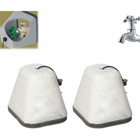 Boîtier de protection étanche pour robinet de cuisine, 2 pièces, extérieur,  noir, isolé, housse de protection