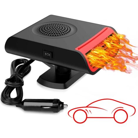 Chauffage Voiture 12V 150W - Branchement Allume-Cigare - Dégivreur Et Réchauffeur 2 En 1