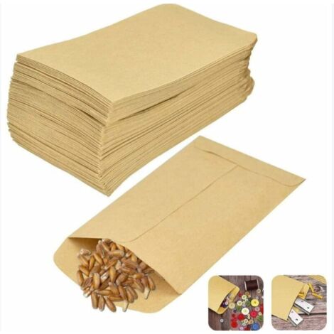 Bolthy Lot De 50 Sacs En Papier Kraft Arron Avec Poignées - 21 X 11 X