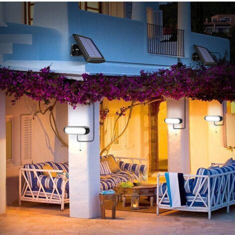 IPMaidu Lumière Solaire Extérieure, 38 LED Projecteur Extérieur Capteur