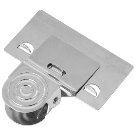 Pince Pour Ruban à Mesurer En Acier Inox - Outil De Positionnement Précis - Compatible Plupart Des Mètres - 6,5 X 5 Cm