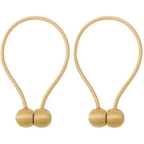 Embrasse Pour Rideaux Lot De 2 Embrasses De Rideaux Magnétiques Solides - Modernes - Style Torsadé - Pour Décoration De Maison, Bureau, Fenêtre - Gris Argenté Rideau Chambre Enfant