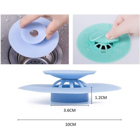 Bouchon De Vidange Universel Pour évier De Salle De Bain, 2 Pièces, Noyau De Rebond En Acier Inoxydable De 1,4 Pouces, Bouchon D'évier Universel à