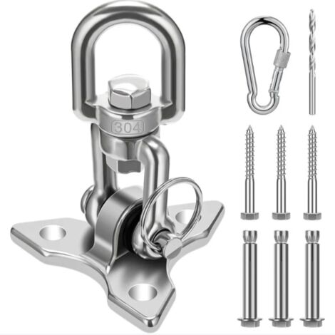 Crochet De Plafond SUS304 Crochets Hamacs Rotation Pour Fauteuil