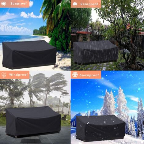 Sollbry Housse De Protection Imperméable Pour Banc D'extérieur, Jardin