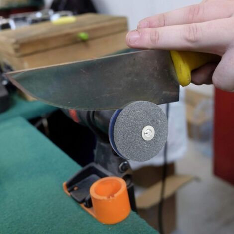 4 Pierres à Aiguiser Pour Lames Tondeuse - Affûteuse Perceuse 7mm - Outil Jardin