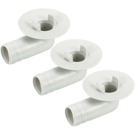 Sourcing Map Universel Climatisateur Vidange Tuyau Multiple Dimension Connecteur 20-30mm ID 3.3ft Avec Pince Pour AC Unités Lavage Machine Robinet, Blanc Paquet De 3