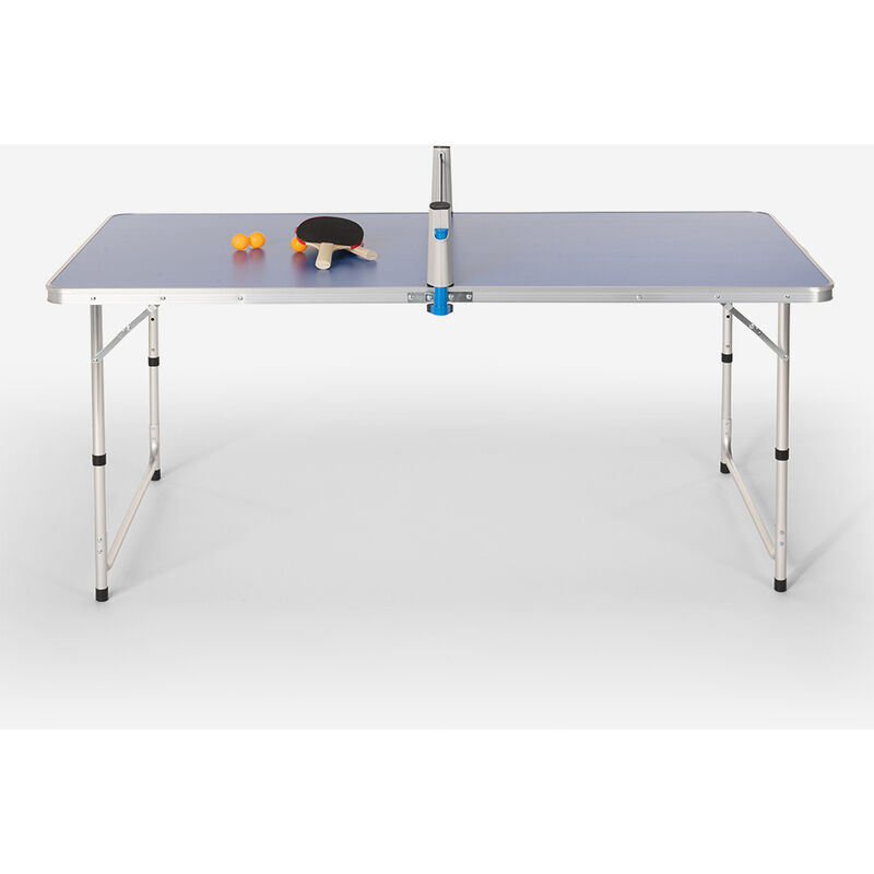 Tragbar Tischtennis Set Ausziehbare Tischtennisnetz Outdoor Schläger mit 7 Bälle 