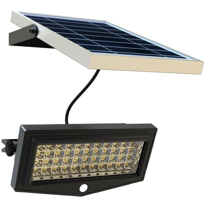3 Modi 3000mAh IP65 Wasserdichte mit Fernbedienung und USB-Ladeanschluss 270° Weitwinkel für Garten SOLMORE 55 LED Solarlampe mit Bewegungsmelder Solar Wandleuchte Solarlicht Solarleuchte für Außen 
