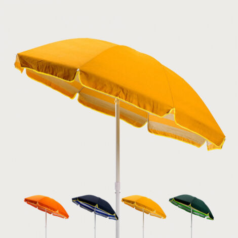 Sonnen Strandschirm Baumwolle Stabil 200 cm Tropicana | Gelb