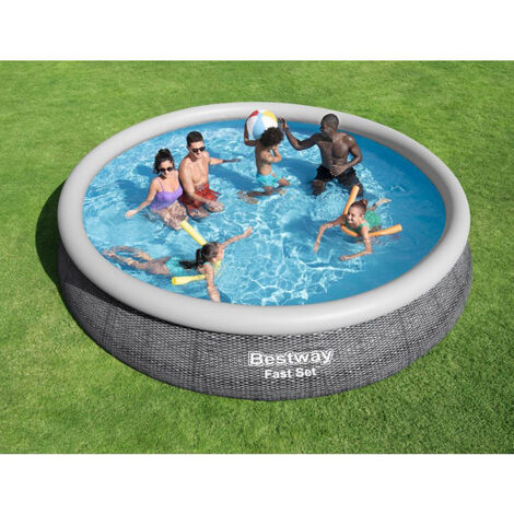 Summer Waves Fast Set Quick Up Pool 457x84cm Swimming Pool Familien Schwimmbad mit Filterpumpe 