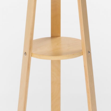 Kleiderständer Garderobe aus Holz Eingang Wohnzimmer Nordstrand - Natur