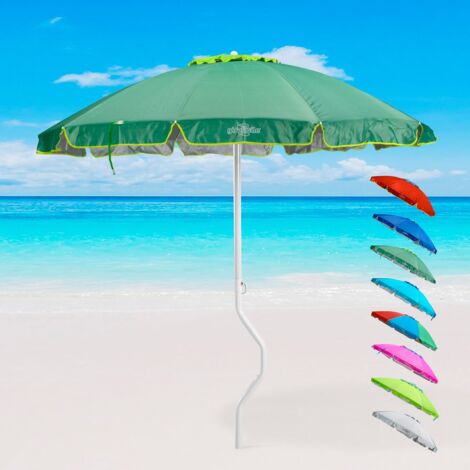 Parasol in Stahl und Stoff für den Strand geeignet