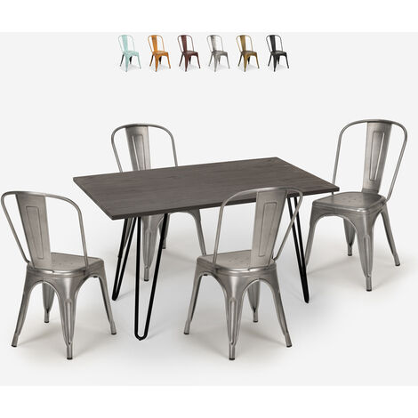 Set Tisch + 6 Stühle Komplette Klassisches Esszimmer Essgarnitur