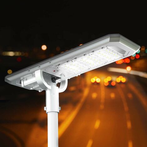 Solarbetriebene Scheinwerferlampe 6 LEDs Wasserdichtes Flutlicht für Straßenhöfe 