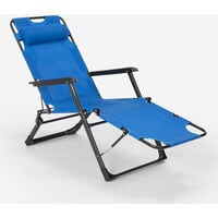 Stuhl/Liegestühle/Kinderbett Liege Mit Fußstütze Zero Gravity Grau 