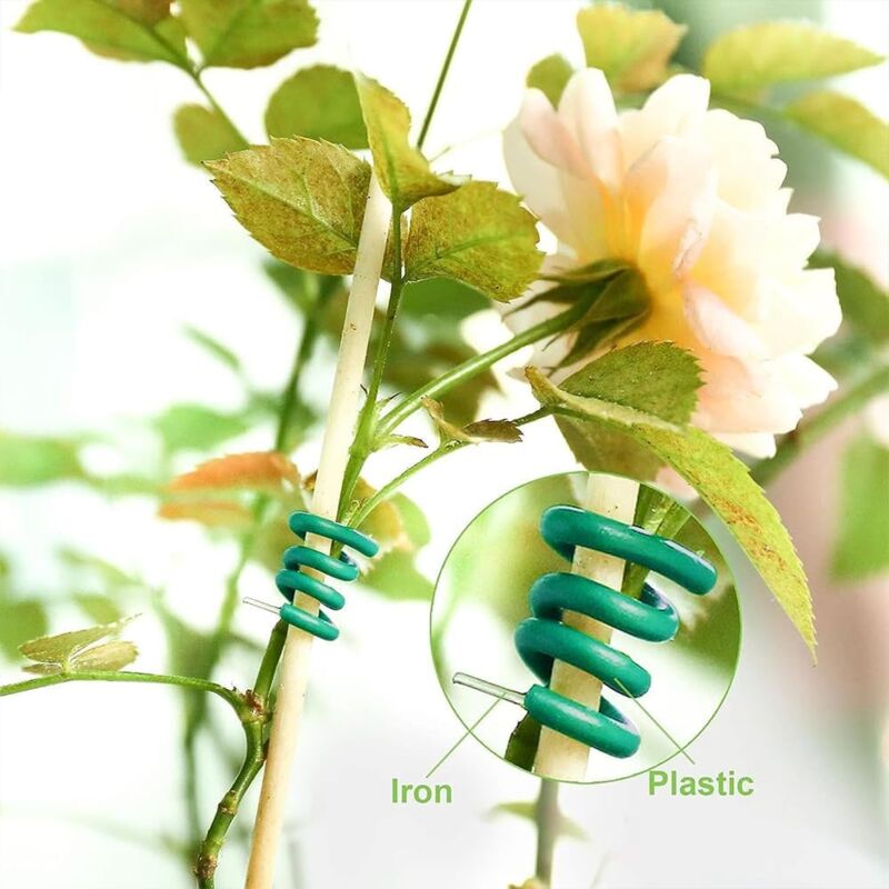 Fil Jardinage Vert, Attaches De Jardin Fil De Fer Plastifie Pour