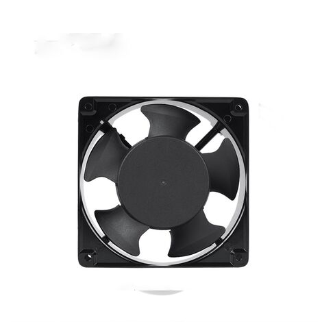 Ventilateur axial pour boîte de cheminée Insérable Haute température Pales en métal Silencieux Universel 120 x 120 x 38 mm