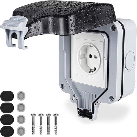 Couvercle étanche Inox Pour Prise électrique Extérieure – Protection Pluie & Intempéries