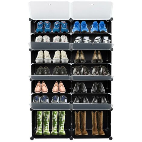Porte-chaussures à Sept niveaux, polyvalent, armoire de rangement