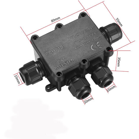 Boite Etanche Electrique Exterieur, Apritsce 2 Pièces IP54 Boitier