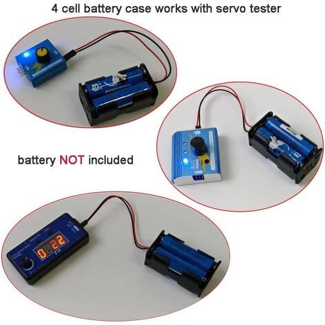 Support à Piles 12V Pour 8 Piles AA - Avec Interrupteur, Câbles, Boîtier ABS, Pour Projets DIY, Jouets, électronique