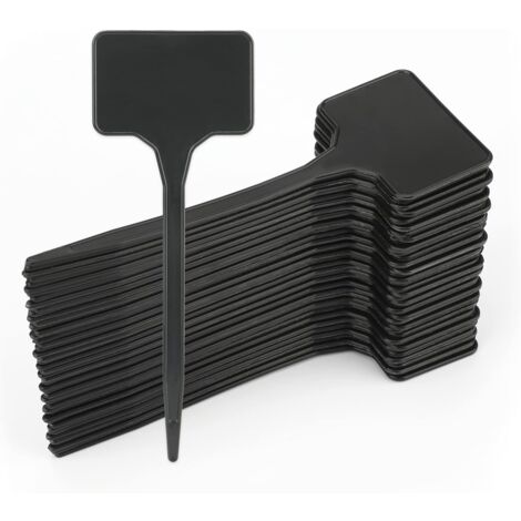 Lot De 50 étiquettes De Jardin En Aluminium - Double Face, Imperméables, Dimensions 82x25mm, Avec Fils Métalliques