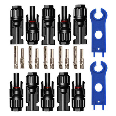 Lot De 10 Connecteurs électriques étanches 2 Broches - IP65 - Pour Voiture, Moto, Bateau