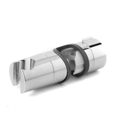 Support Pommeau De Douche Réglable 360° - Sans Perçage, Compatible Barres 18-27mm, ABS Chromé
