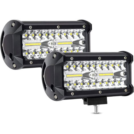 PICAA 18 Pouces 360W Barre Lumineuse LED avec Support de Montage et 12V Câblage Kit, 6000K Rampe LED pour 4x4 Voiture Camion Tracteur Offroad ATV SUV
