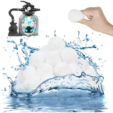 Balles Filtrantes Pour Piscine 800g | Remplacement Du Sable, Lavables, Légères | Compatibles Filtres à Sable, Aquariums, étangs - 12