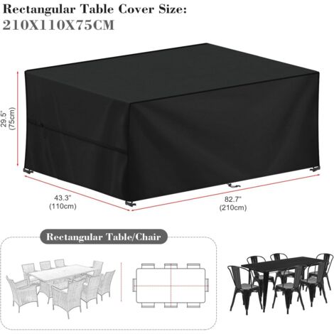 Housse Pour Mobilier De Jardin, Bâche De Protection Pour Table Et