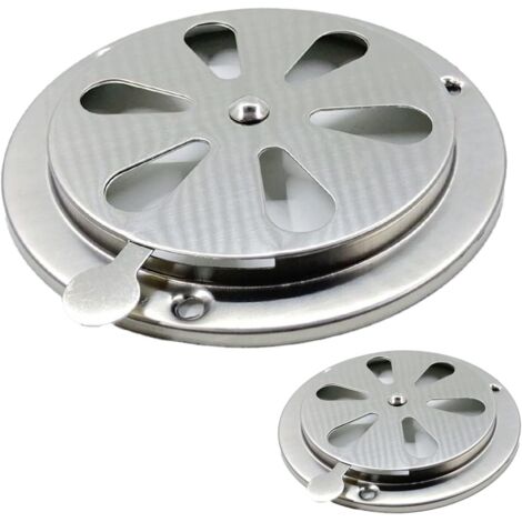 Grille Ronde Ventilation 128 Mm Inox - FP INOX - Neuf - Pour Aération Murale Ou Plafond