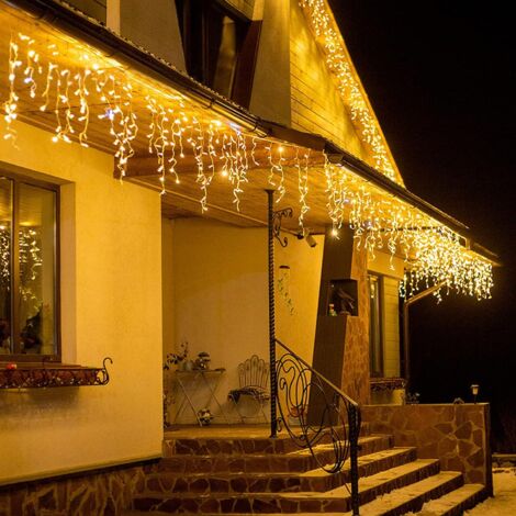 Guirlande Solaire Extérieur 11M - 60 LED Étanches - 8 Modes - Pour Jardin, Fête, Noël