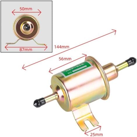 Pompe à essence électrique universelle d'essence diesel 12V HEP-02A HEP02A à basse pression OEM HEP-02A Pompe à carburant 12 V pour Most Car Carburetor Motorcycle ATV-différents modèles